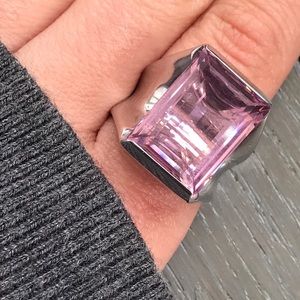Pink Swarovski ring RARE